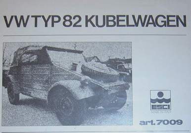 notice du Kubelwagen Esci 1/9