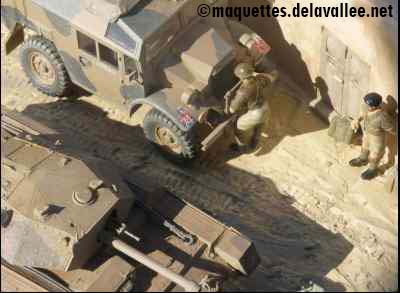 El Alamein (Egypte) 1942 - Crusader III et Quad Gun Tractor