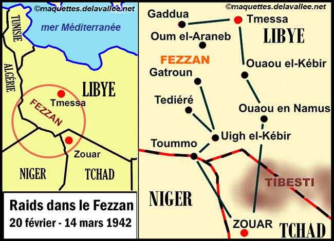 carte du Fezzan 1942