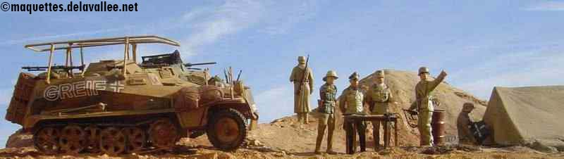 2e offensive de Rommel, Lybie 1942 - Sdkfz 222, Sdkfz 223, Sdkfz 250/3 GREIF, Personnel du DAK et Rommel