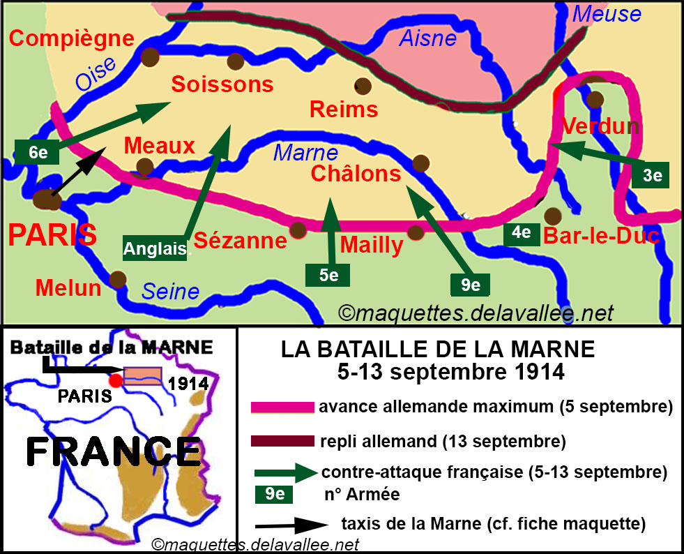 carte_Bataille de la Marne - septembre 1914